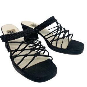 VINTAGE Knotted Block Heel Sandals | City Snapper